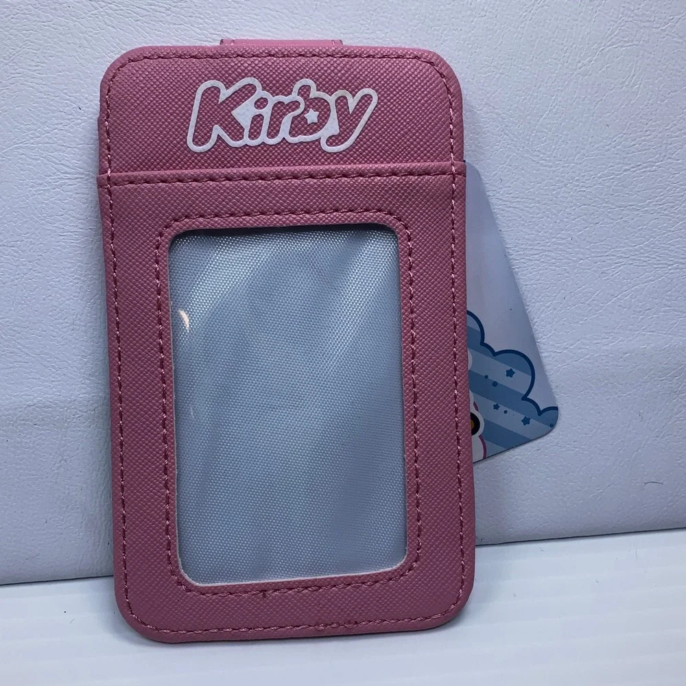 Bioworld Unisex OS Pink Kirby Nintendo Faux Leather Card Holder Wallet NWT